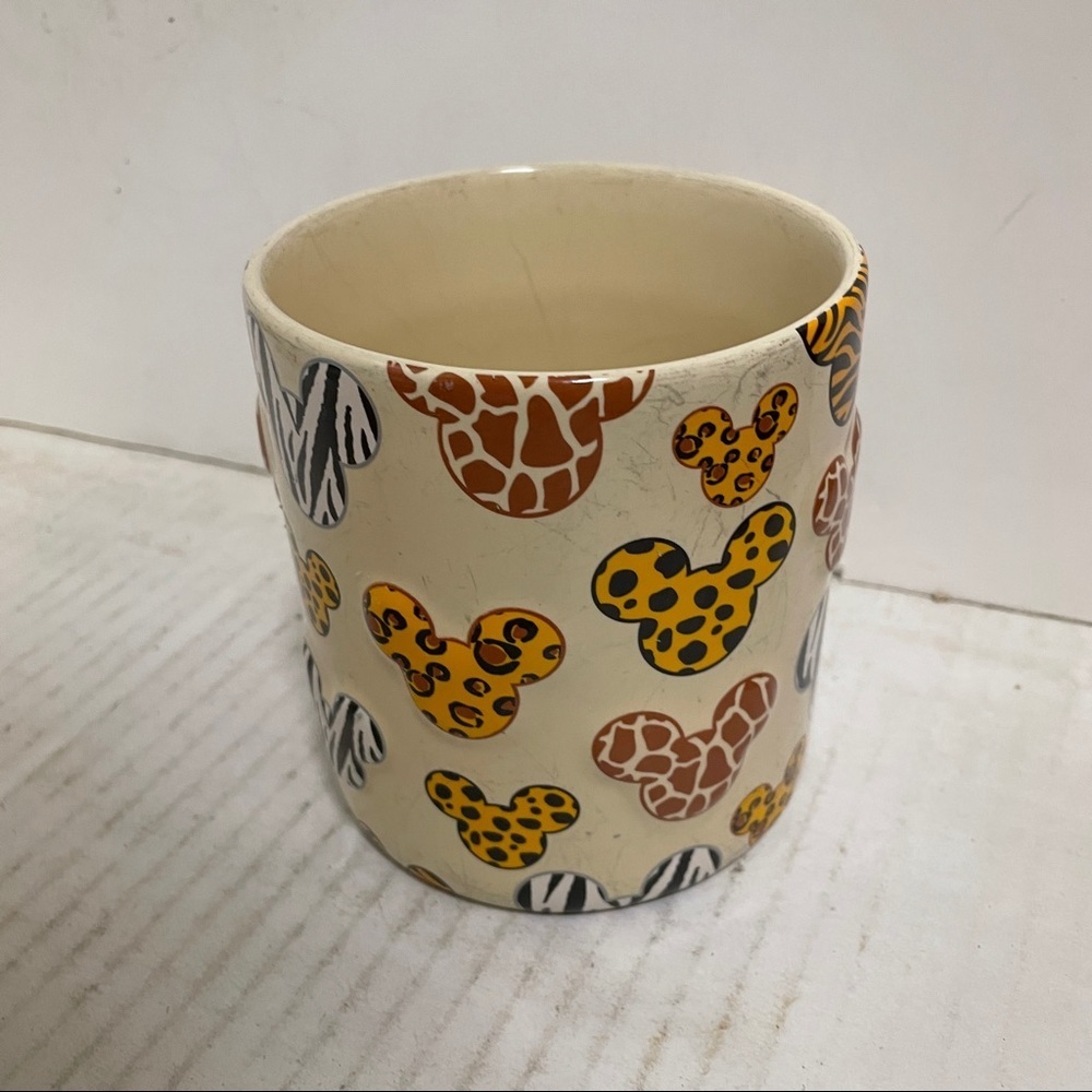 DisneyParks 3D Animal Print Mickey Safari Mug HTF - Picture 2 of 5
